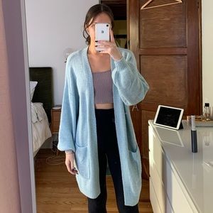 H&M Divided Soft Blue Knit Cardigan size S